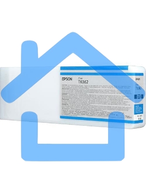 Картридж струйный Epson C13T636200 голубой (700 мл) для Stylus 7700, 7890, 7900, 9700, 9890, 9900, WT7900