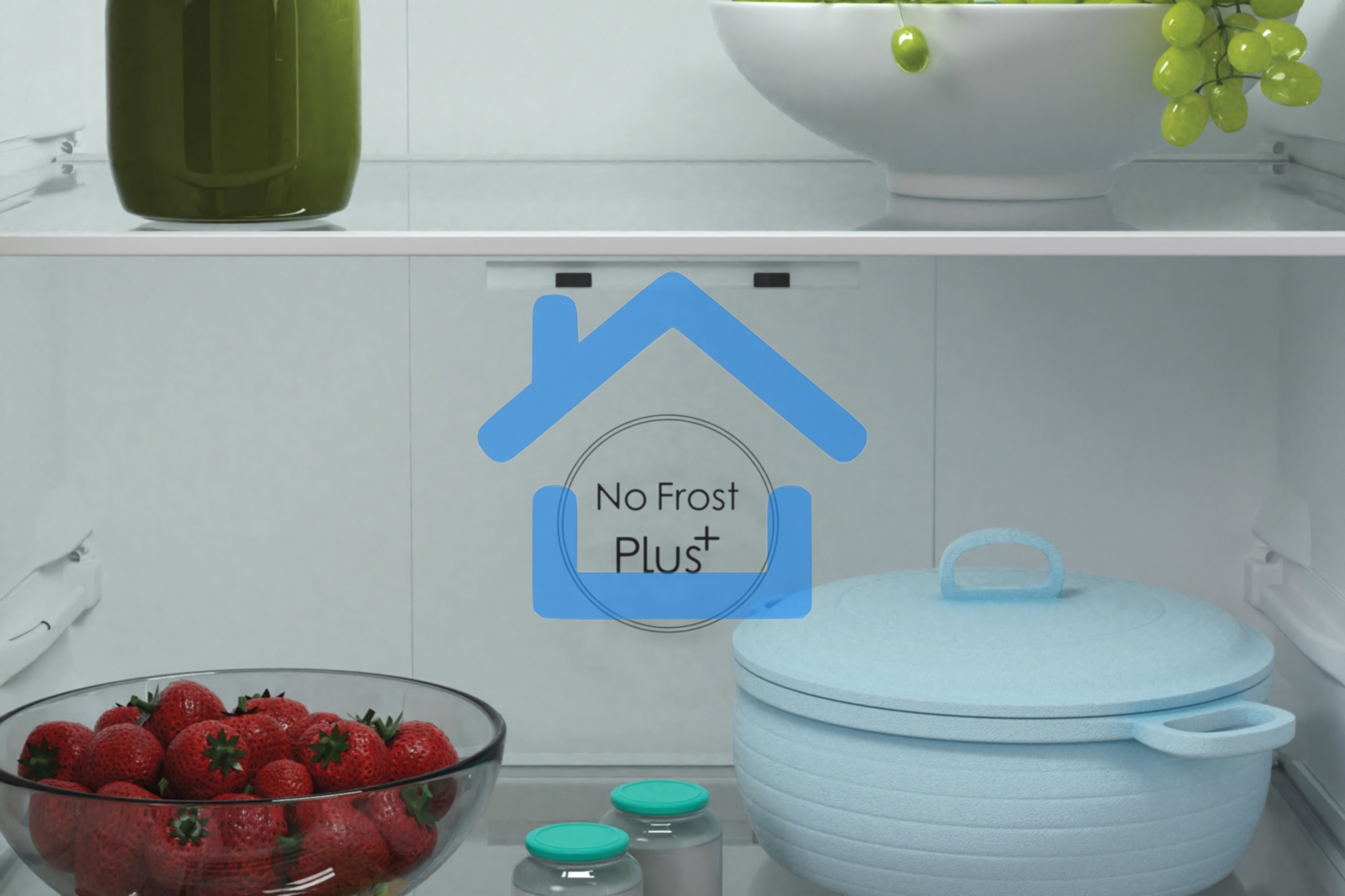 Холодильник Candy CCRN 6180S серебро двухкамерный 227/106л морозилка снизу, No Frost