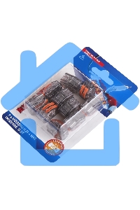 Соединительная клемма многоразовая, 2-х проводная, прозрачная (0,08-4 мм²), (10шт.) Rexant