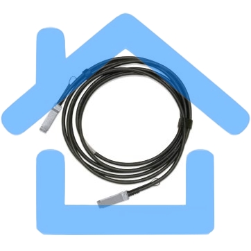 Кабель медный пассивный, QSFP+ Mellanox® Passive Copper cable, IB EDR, up to 100Gb/s, QSFP28, 1.5m, черный, 30AWG