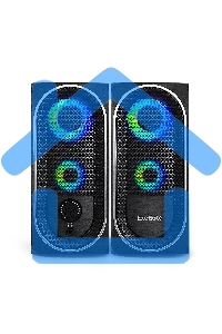 Акустическая система 2.0 ExeGate EX289686RUS Accord 220 (питание USB, 2х3Вт (6Вт RMS), 60-20000Гц, черный, RGb подсветка)