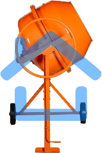 Бетономешалка Вихрь БМ-160 (74/1/3) 700 Вт, 160 л, чугунный венец, 32 об/мин