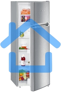 Холодильник Liebherr CTELE 2531-26 001 серебристый двухкамерный 189/44л морозилка сверху