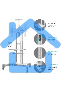 Стойка для телевизора с кронштейном ONKRON TS1552 40