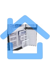 Холодильник Sharp SJ-FS97VBK черное стекло трехкамерный 393/207 л морозилка снизу