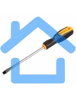 Отвертка шлицевая SL 8х150 мм, двухкомпонентная рукоятка Rexant