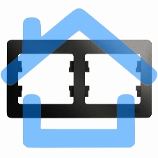 Рамка 2-м Glossa горизонт. антрацит SchE GSL000702