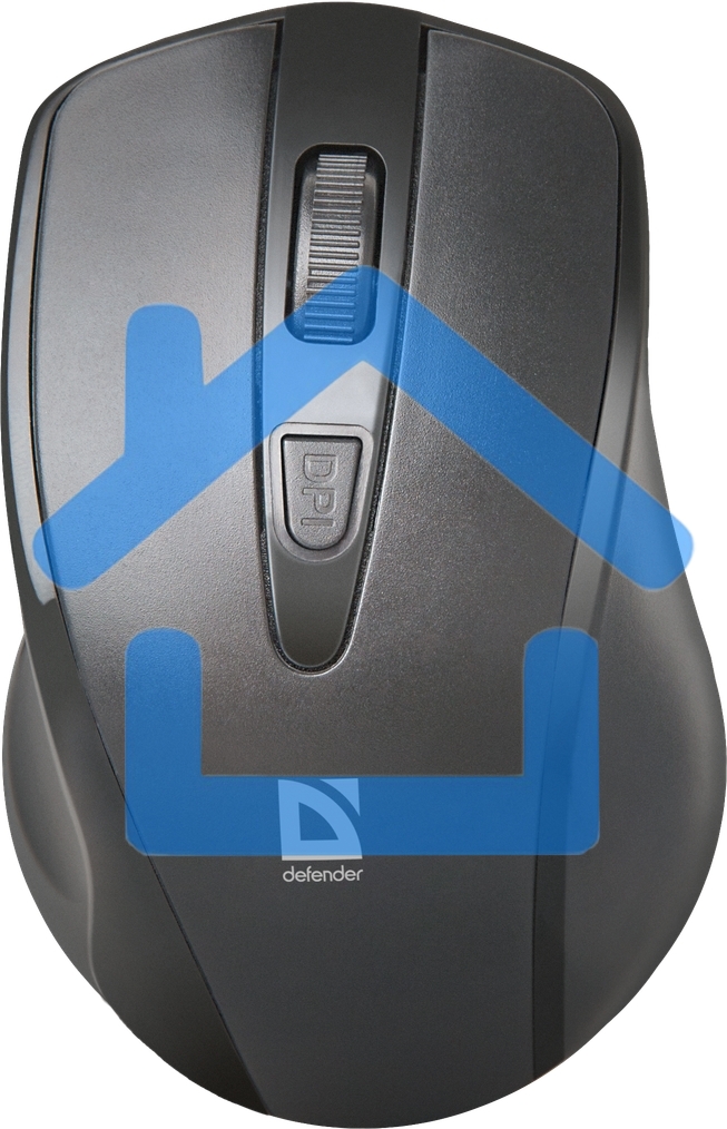 Мышь беспроводная Defender Datum MM-265 черный, 1600 dpi, радиоканал, USB, кнопки - 4