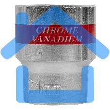 Головка торцевая Matrix, 24 мм, 6-гранная, CrV, под квадрат 1/2