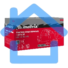 Тиски слесарные Matrix, 100 мм, поворотные, с наковальней