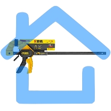 Струбцина Denzel F-образная, быстрозажимная, 300 х 55 мм, усиленный нейлоновый корпус