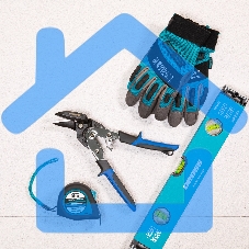 Ножницы по металлу GROSS 78351 усиленные 255мм прямой и правый резсталь-СrMo двухкомп.рукоятки