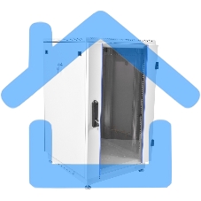 Шкаф коммутационный ЦМО ШТК-М-18.6.8-1ААА 18U 600x820мм пер.дв.стекл задн.дв.стал.лист 2 бок.пан. направл.под закл.гайки 270кг серый