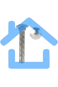 Болт мебельный KRANZ DIN 603, 10х50, короб (25 шт./уп.)