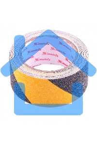 Лента клейкая Matrix противоскользящая, черно-желтая 50 мм х 5м