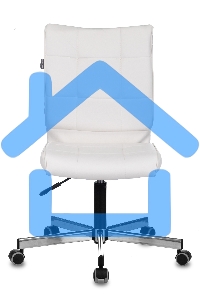 Кресло компьютерное Бюрократ CH-330M белый Lincoln 100, искусственная кожа, крестовина металл хром