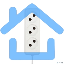 Удлинитель Rexant 3 гнезда, 1.5 м, 2х0.75 мм², б/з, белый (Сделано в России)