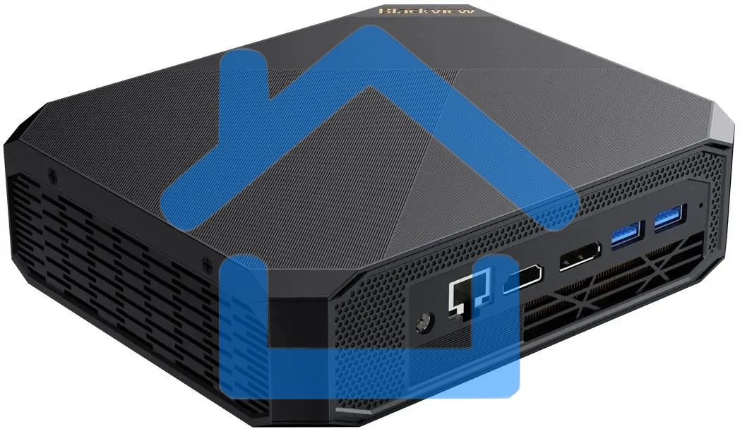 Мини ПК Blackview MP200 (Intel I9-11900H) 16+1Tb, WIFI a/b/g/n/ac, Bluetooth 4.2, Win11 Pro, USB3.0, HDMI 1.4b Type A *2, RJ45*1, 5.5/2.1mm DC Jack *1, 3.5mm Phone Jack*1, Colour: Black