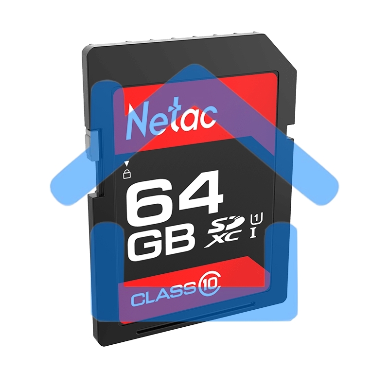 Флеш карта SDHC 64Gb Netac Class 10 UHS-I U1 P600 NT02P600STN-064G-R