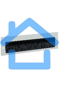 Щеточный кабельный ввод 390х115 мм, серый ITK