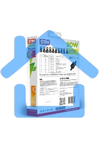 Универсальный адаптер для ноутбуков на 90Ватт/ NB Adapter STM SLU90, 90W, Car adapter