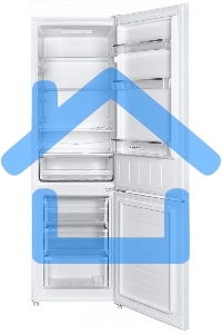 Холодильник Maunfeld MFF176SFW белый двухкамерный 187/75л морозилка снизу, ручная разморозка