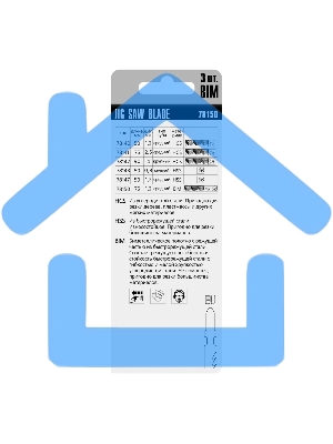 Полотна для электролобзика Matrix универсальные, 3 шт., 75 х 1,2мм, BIM, EU- хвостовик
