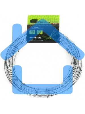 Проволока стальная 50 м, оцинкованная, термообработанная 1,2 мм Сибртех