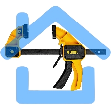 Струбцина Denzel F-образная, быстрозажимная, 150 х 80 мм, усиленный нейлоновый корпус