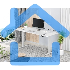 Подстолье Cactus CS-EDLF-WT каркас белый