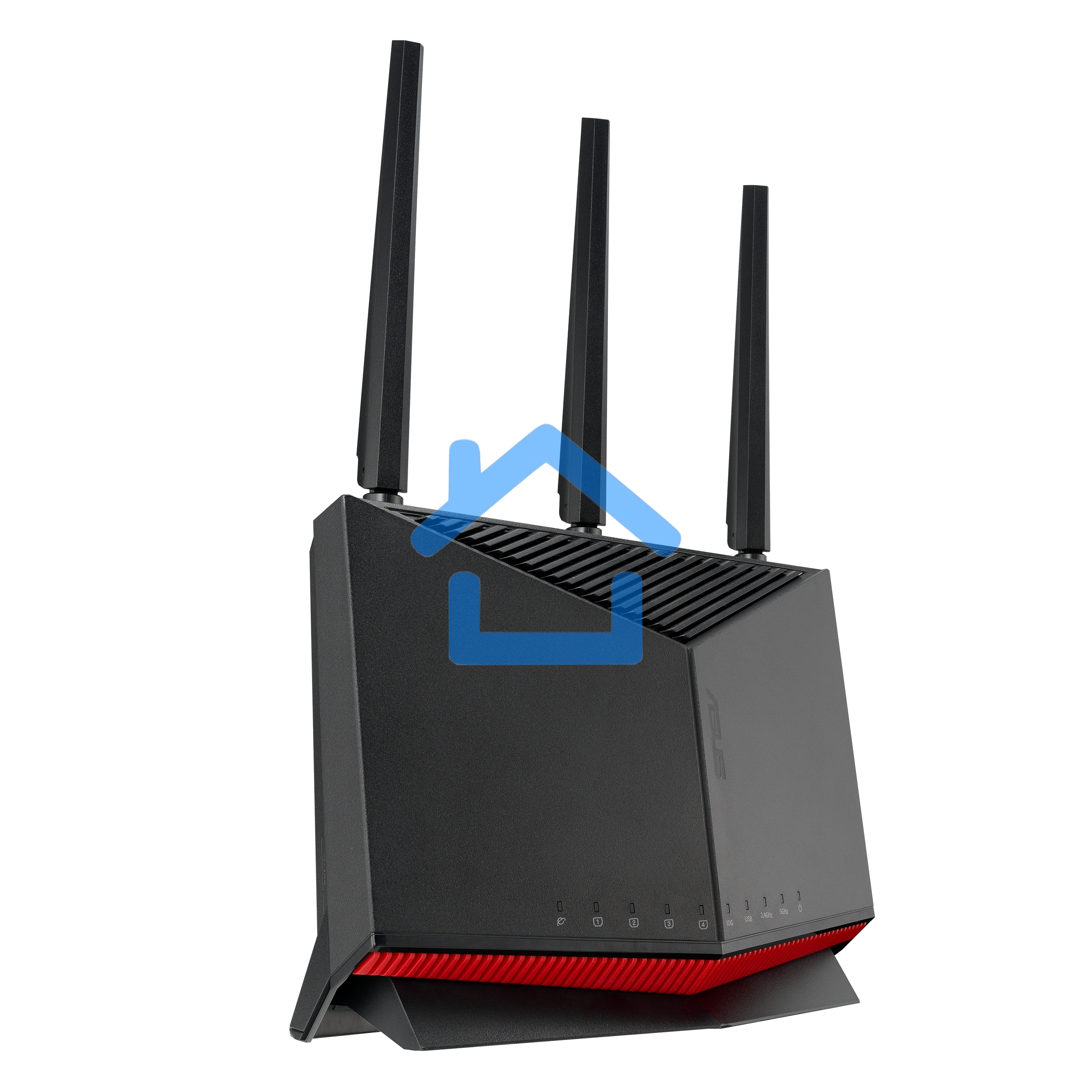 Маршрутизатор ASUS RT-BE86U, черный/красный, 90IG08W0-MO9A0V