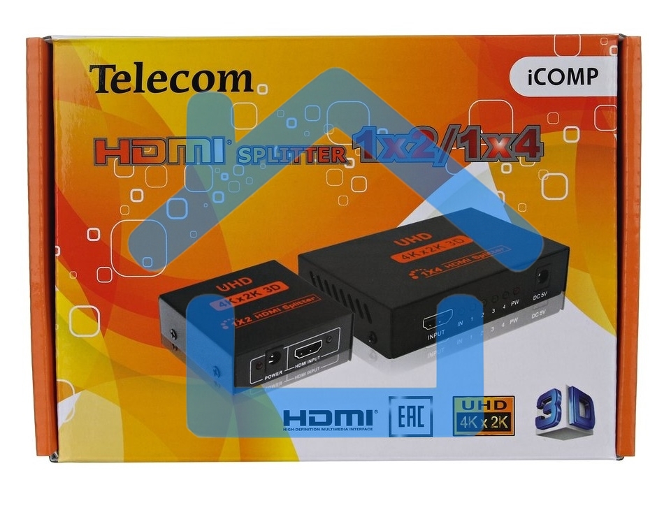 Разветвитель Telecom HDMI 1=>2 4k@30 HZ <TTS7000>