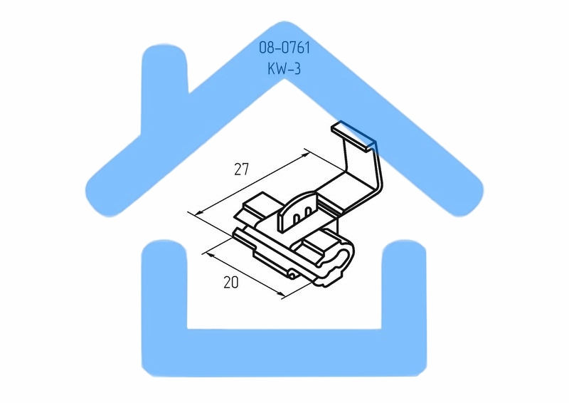 Ответвитель питания 0.5-1.0 мм² красный Rexant