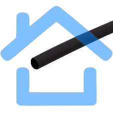 Трубка термоусаживаемая 3.0/1.5мм черный ролик 2.44м Rexant 29-0006