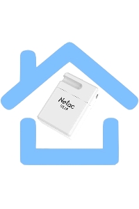 Флешка USB Netac U116 64 Gb <NT03U116N-064G-20WH>, USB 2.0, миниатюрная пластиковая белая