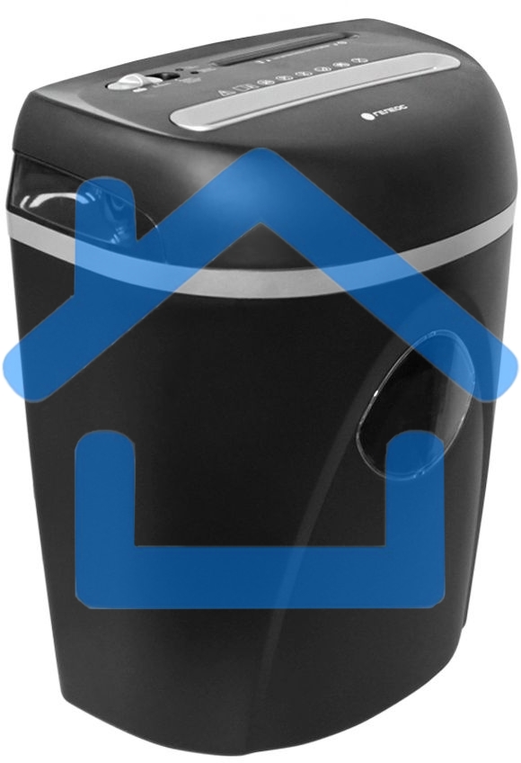 Шредер ГЕЛЕОС Уничтожитель документов УП23-4 DIN P-4 (4 ур-нь секр.), фрагмент 3,9х35мм, 14-16 лист (70г/м2), CD/пл.карты/скрепки/скобы, 23 л.