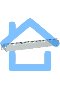 Кабельный органайзер ITK CO35-1MCM с крышкой 19