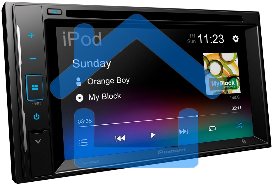 Автомагнитола CD DVD Pioneer AVH-A245BT 2DIN 4x50Вт