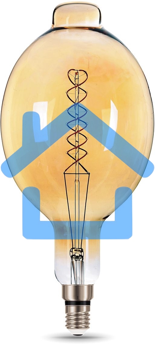 Лампа филам. Gauss Filament Vintage 8Вт цок.:E27 шар 220B 2400K св.свеч.бел.теп. (упак.:1шт) (152802008)