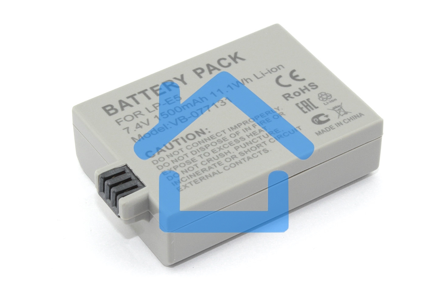 Аккумуляторная батарея для фотоаппарата Canon EOS 1000D (LP-E5) 7,4V 1500mAh