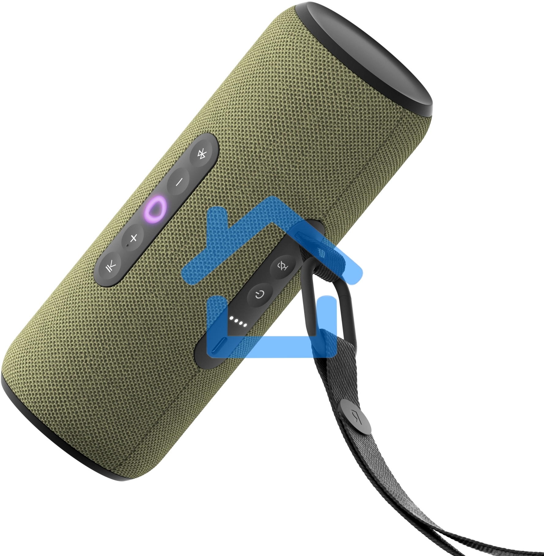 Умная колонка Yandex Стрит Алиса зеленый 30W 2.0 BT/Wi-Fi 10м 3300mAh (YNDX-00030GRN)