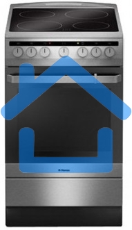 Плита электрическая Hansa FCCX64000 серебристый, конфорок 4 шт, духовка 69 л, 60 см x 85 см x 60 см