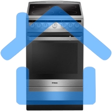 Плита электрическая Hansa FCCX64000 серебристый, конфорок 4 шт, духовка 69 л, 60 см x 85 см x 60 см