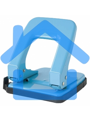 Дырокол Deli E0138, до 35 листов, металл ассорти, отверстий: 2, с линейкой