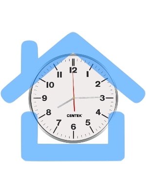 Часы настенные Centek СТ-7100 White