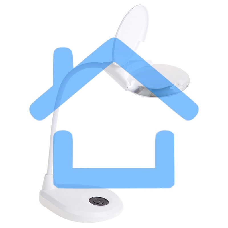 Лупа настольная 3D Rexant с подсветкой 3 LED, сенсорная регулировка яркости, EXPERT, белая