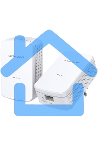 Комплект гигабитных адаптеров Mercusys AV1000 Gigabit Powerline Kit, HomePlug AV2 standard, 1 Gigabit port, 300m over electrical circuits, plug and play.