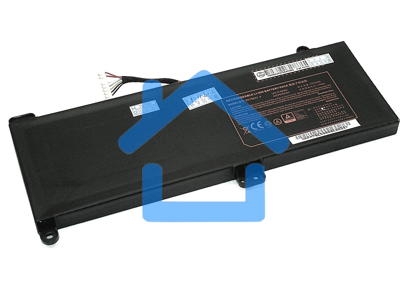 Аккумуляторная батарея для ноутбука Clevo PA70HP6-G 15V 4320mAh