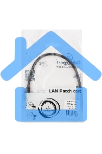 Патч-корд UTP Cablexpert кат.5e 0.25м, литой, многожильный черный