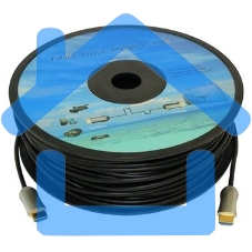 Кабель аудио-видео Fiber Optic HDMI (m)/HDMI (m) 25м. позолоченные контакты черный